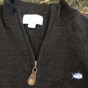 Southern Tide, Men's size small , 1/4 zip sweater, medium heather grey